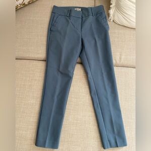 Loft Sleek Slate Blue Modern Skinny Ankle Pants